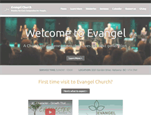 Tablet Screenshot of evangelbc.org